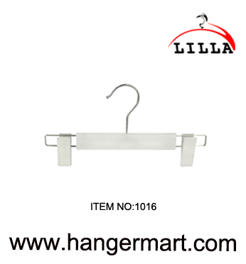 LILLA-plastic metal pant trouser hanger with clips 1016