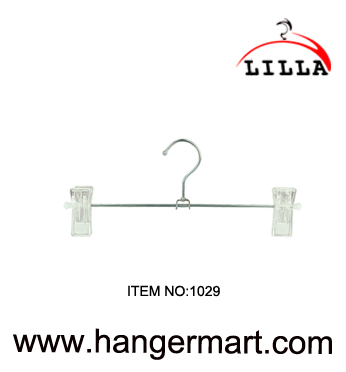 LILLA-Metal wire pants skirts clothes hanger with clips 1029