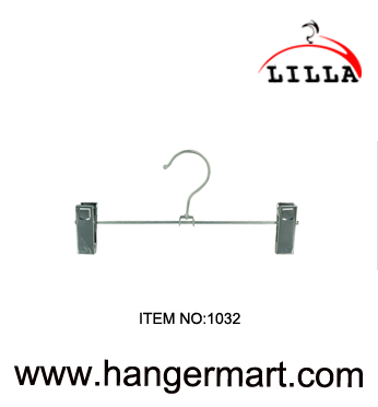 LILLA- Metal pants skirt hangers with 2-adjustable clips 1032